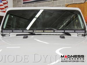 Jeep Wrangler JL LED Light Bar w/ Bracket - 50" - White Driving